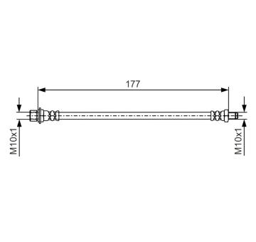 Brzdová hadice BOSCH 1 987 481 527