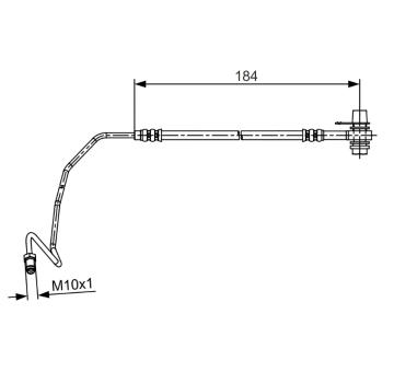 Brzdová hadica BOSCH 1 987 481 534