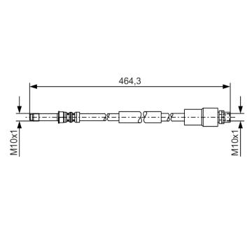 Brzdová hadica BOSCH 1 987 481 541