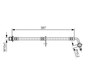 Brzdová hadice BOSCH 1 987 481 550