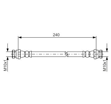 Brzdová hadica BOSCH 1 987 481 553