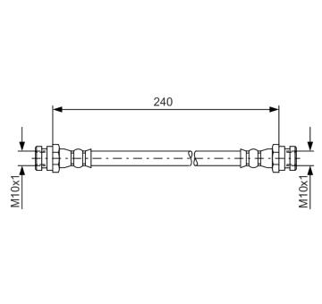 Brzdová hadice BOSCH 1 987 481 553