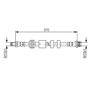 Brzdová hadice Bosch 1987481563