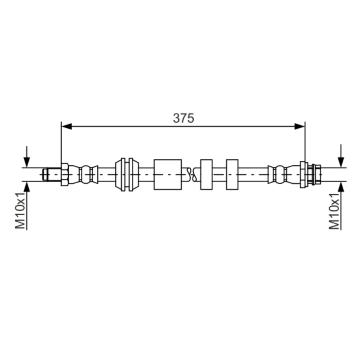 Brzdová hadice BOSCH 1 987 481 563