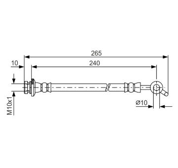 Brzdová hadica BOSCH 1 987 481 571