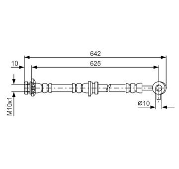 Brzdová hadica BOSCH 1 987 481 572