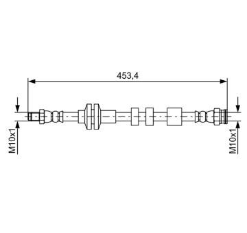 Brzdová hadica BOSCH 1 987 481 574