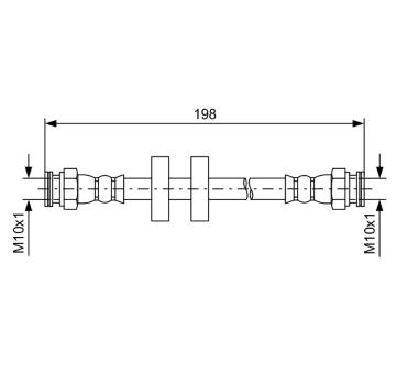 Brzdová hadica BOSCH 1 987 481 581