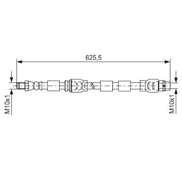 Brzdová hadice BOSCH 1 987 481 589