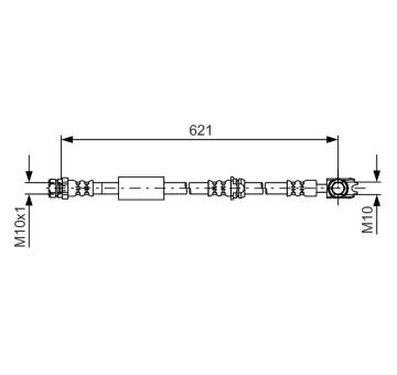 Brzdová hadica BOSCH 1 987 481 592