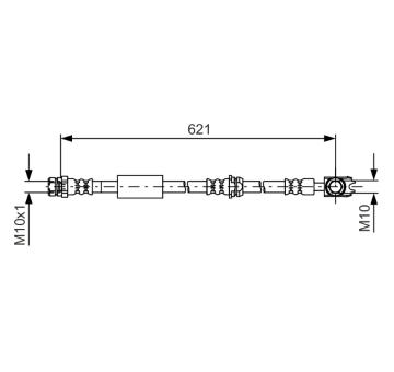 Brzdová hadice BOSCH 1 987 481 592