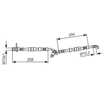 Brzdová hadica BOSCH 1 987 481 595