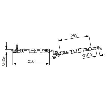 Brzdová hadice BOSCH 1 987 481 595