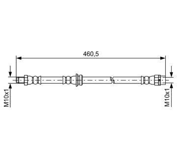 Brzdová hadica BOSCH 1 987 481 598