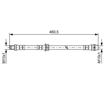 Brzdová hadice BOSCH 1 987 481 598