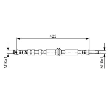 Brzdová hadica BOSCH 1 987 481 601