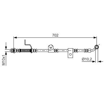 Brzdová hadice BOSCH 1 987 481 603