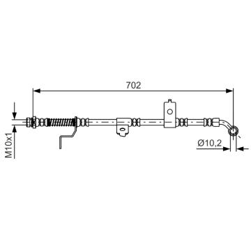 Brzdová hadica BOSCH 1 987 481 604