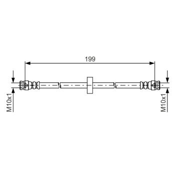Brzdová hadica BOSCH 1 987 481 607