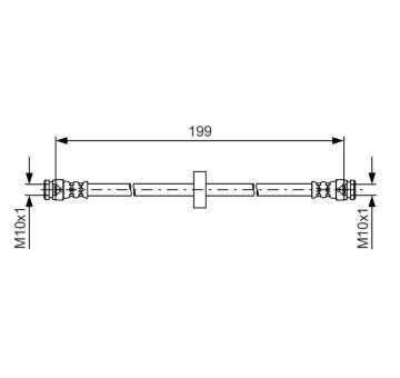 Brzdová hadice BOSCH 1 987 481 607