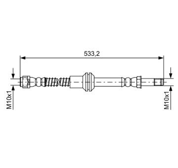 Brzdová hadice BOSCH 1 987 481 609