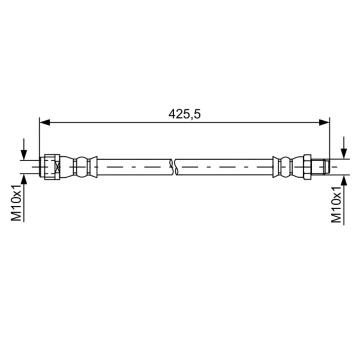 Brzdová hadica BOSCH 1 987 481 610