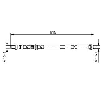 Brzdová hadica BOSCH 1 987 481 615
