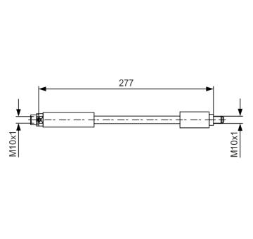 Brzdová hadica BOSCH 1 987 481 616