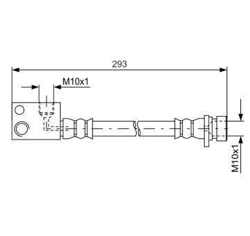 Brzdová hadica BOSCH 1 987 481 622