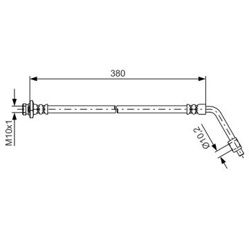 Brzdová hadice BOSCH 1 987 481 623