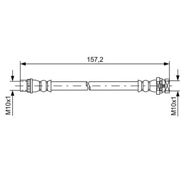 Brzdová hadica BOSCH 1 987 481 624