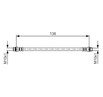 Brzdová hadica BOSCH 1 987 481 625