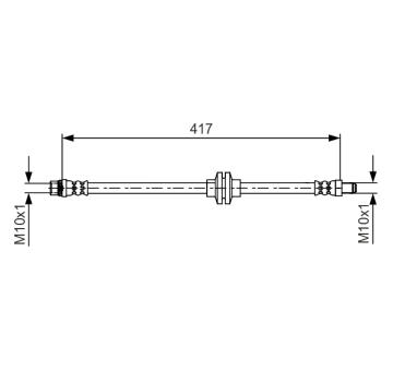 Brzdová hadica BOSCH 1 987 481 626