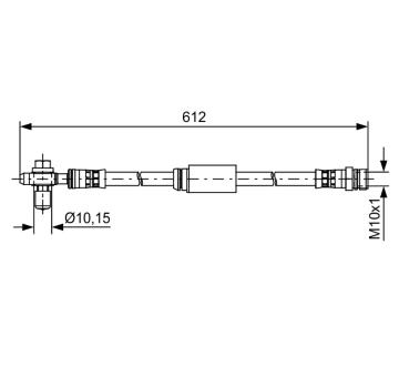 Brzdová hadice BOSCH 1 987 481 631