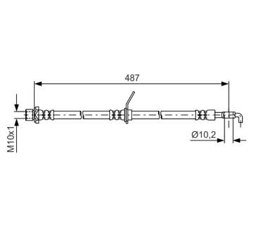 Brzdová hadice BOSCH 1 987 481 634