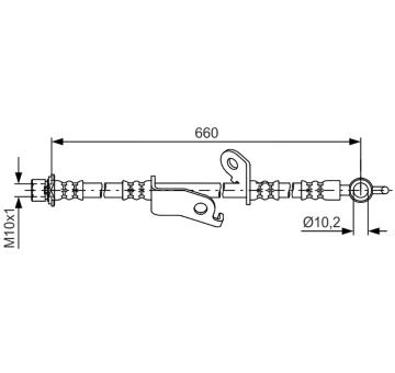 Brzdová hadica BOSCH 1 987 481 641