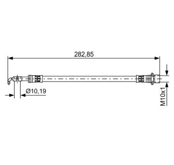 Brzdová hadica BOSCH 1 987 481 643