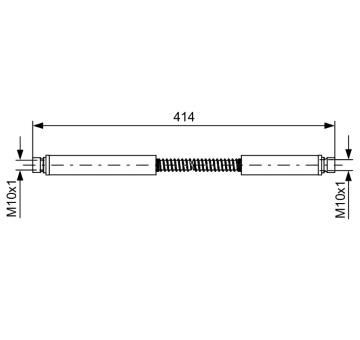 Brzdová hadica BOSCH 1 987 481 646