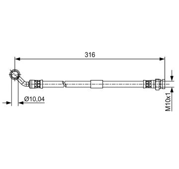 Brzdová hadica BOSCH 1 987 481 648