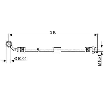 Brzdová hadice BOSCH 1 987 481 648