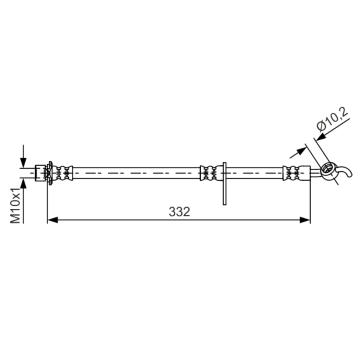 Brzdová hadica BOSCH 1 987 481 654