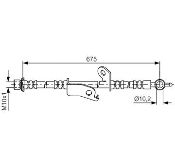 Brzdová hadica BOSCH 1 987 481 657
