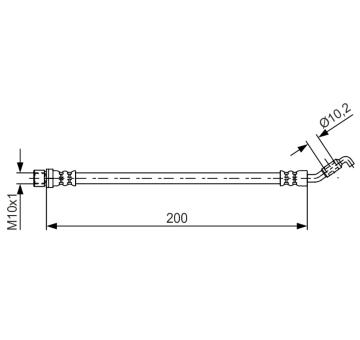 Brzdová hadica BOSCH 1 987 481 658