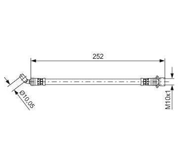 Brzdová hadice BOSCH 1 987 481 662