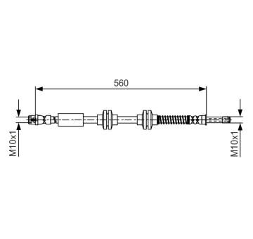 Brzdová hadica BOSCH 1 987 481 664
