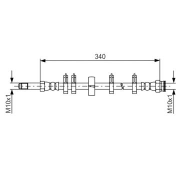 Brzdová hadice BOSCH 1 987 481 667