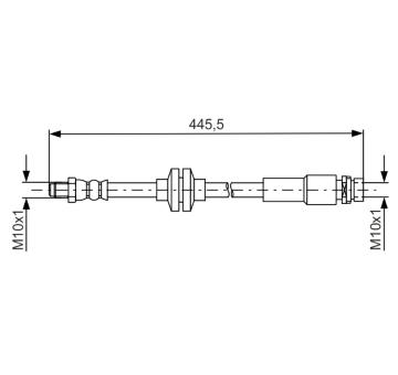 Brzdová hadice BOSCH 1 987 481 668