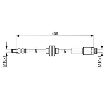Brzdová hadica BOSCH 1 987 481 671