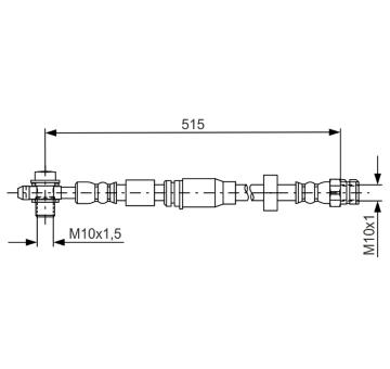 Brzdová hadica BOSCH 1 987 481 673