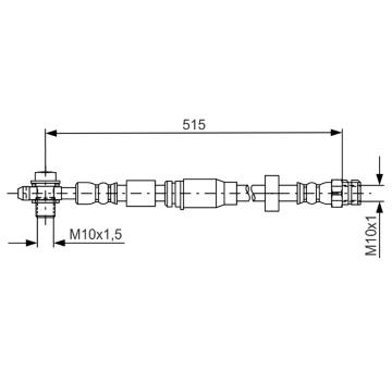 Brzdová hadice BOSCH 1 987 481 673